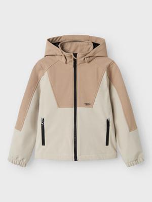 Name it winter softshell jas jongens - bruin - NknAlf