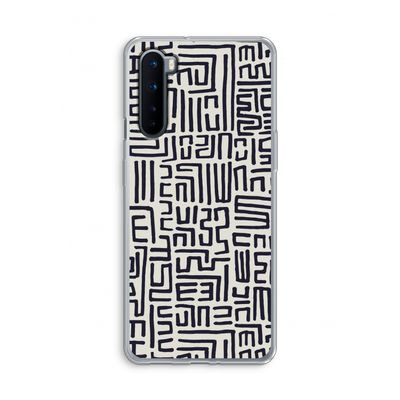 Moroccan Print: OnePlus Nord Transparant Hoesje