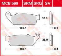 TRW Remblokken, en remschoenen voor de moto, MCB598 Allround organisch