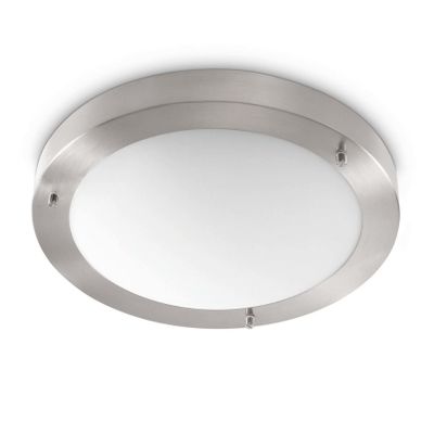 Artdelight Plafondlamp Yuca Ø 30 cm 12 Watt mat chroom