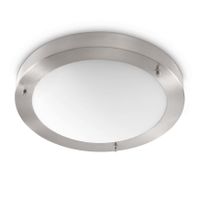 Artdelight Plafondlamp Yuca Ø 30 cm 12 Watt mat chroom