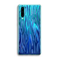 Blauwe nerven: Huawei P30 Transparant Hoesje
