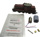 micromotor NF012C ombouwset voor Fleischmann V60, BR 346, BR 105, BR 106, BR 260, BR 360, u.a.
