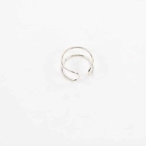Zilveren Ring "Paralelo" Maat 18 (Sterling Zilver 925)
