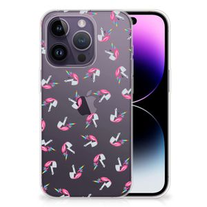 TPU bumper voor Apple iPhone 14 Pro Unicorns