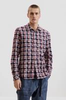 Geruite blouse - RED - XL