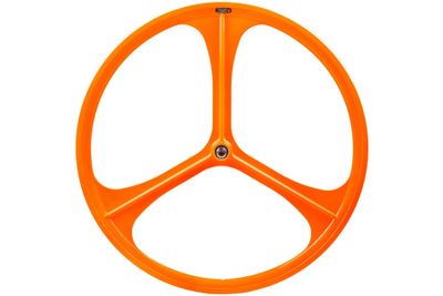 Teny Rim Tri Spoke Fixed Gear Voorwiel - Orange Teny Rim Tri Spoke Fixed Gear Voorwiel - Orange