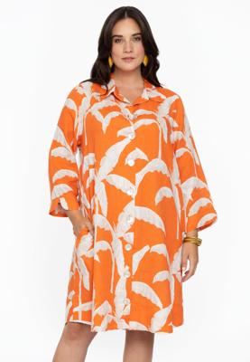 Yoek Blouse-jas PALM TREE | Oranje | Maat 38/40 Yoek Blouse-jas PALM TREE | Oranje | Maat 38/40