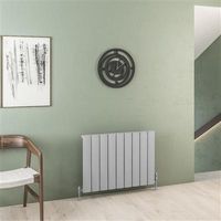 Eastbrook Malmesbury radiator 85x60cm aluminium 859W grijs mat - thumbnail