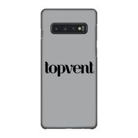 Topvent Grijs Zwart: Samsung Galaxy S10 4G Volledig Geprint Hoesje