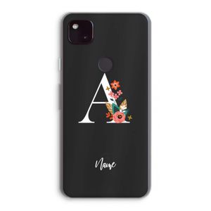 Pink Bouquet: Google Pixel 4a 5G Transparant Hoesje