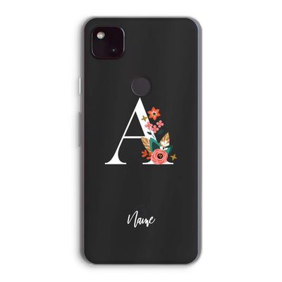 Pink Bouquet: Google Pixel 4a 5G Transparant Hoesje