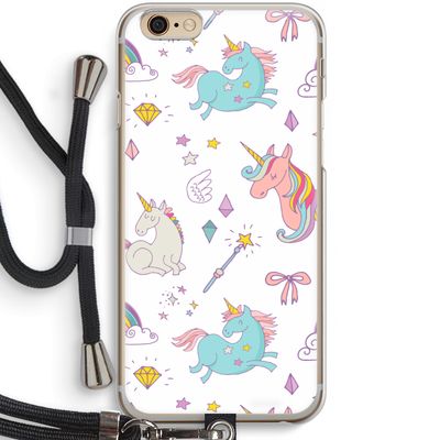 Fantasiewereld: iPhone 6 / 6S Transparant Hoesje met koord