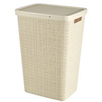 Curver Jute Wasmand met deksel - 58L - Gebroken wit