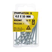 Spaanpl.schr. ck 4.0x50mm 16st - Deltafix