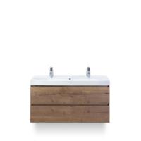 Maxx XL Badmeubelset 120 cm - Tabacco - Wastafel Just Enkel 2 kraangaten