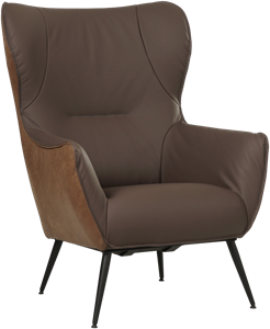 leren moderne oorfauteuil Flair - ( leer)