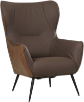 leren moderne oorfauteuil Flair - ( leer)