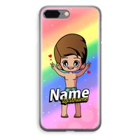 Chibi Maker man: iPhone 8 Plus Transparant Hoesje