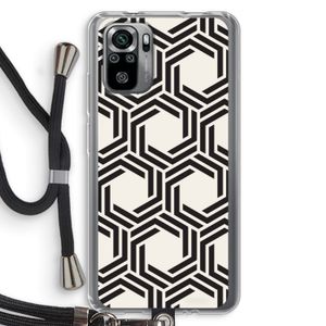 Geometrisch patroon: Xiaomi Redmi Note 10S Transparant Hoesje met koord