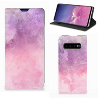 Bookcase Samsung Galaxy S10 Pink Purple Paint