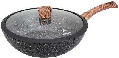 Westinghouse Wokpan Marble Wood ø 30 cm - standaard anti-aanbaklaag