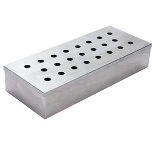 Smokerbox - voor de BBQ - RVS - 24 x 10 x 4,5 cm - rookbox