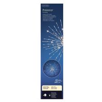 Kerstverlichting LED ster warm wit binnen/buiten 45 cm