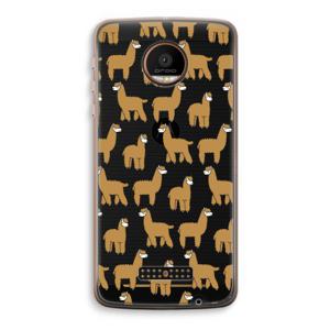 Alpacas: Motorola Moto Z Force Transparant Hoesje