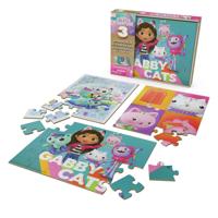 Gabby's Poppenhuis houten puzzelset - 12 + 16 stukjes