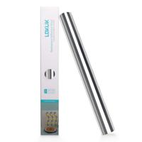 LOKLiK • permanent zelfklevend vinyl spiegelglans metallic zilver 30,5x180cm