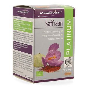 Mannavital Bio Saffraan Platinum V-caps 60