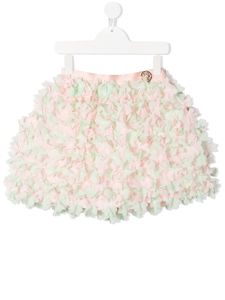 ELIE SAAB JUNIOR minijupe à volants - Rose