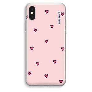 Hartjes: iPhone XS Max Transparant Hoesje