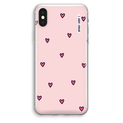 Hartjes: iPhone XS Max Transparant Hoesje