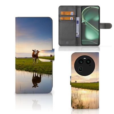 OPPO Find X6 | Telefoonhoesje | Met pasjeshouder | Koe