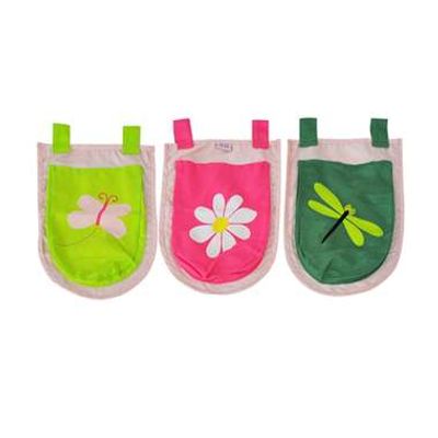 Vipack 3 zakjes Spring - roze - 51,5x30x3 cm - Leen Bakker