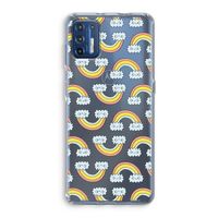 Regenboog: Motorola Moto G9 Plus Transparant Hoesje