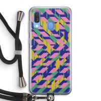Skew Blush 1: Samsung Galaxy A40 Transparant Hoesje met koord