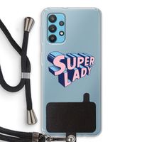 Superlady: Samsung Galaxy A32 4G Transparant Hoesje met koord