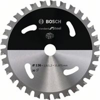 Bosch Accessories Bosch Power Tools 2608837745 Cirkelzaagblad 136 x 15 mm Aantal tanden: 30 1 stuk(s) - thumbnail