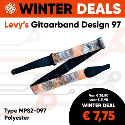 Levy's MPS2-097 Polyester Gitaarband Design 97 - Aanbieding, op = op
