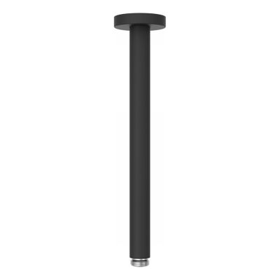 Douchearm Tres Exclusive | 28 cm | Plafond montage | Messing | Rond | Zwart mat
