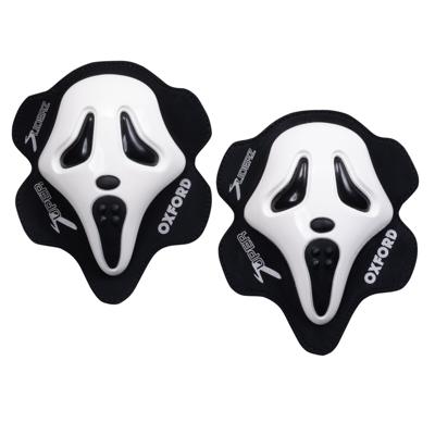 OXFORD Screamer, Knie-sliders voor motorbroeken, Wit