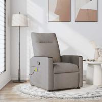 Massagestoel verstelbaar stof taupe