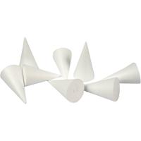 Creativ Company Kegels, h: 11 cm, d 5,5 cm, wit, 50 stuk/ 1 doos