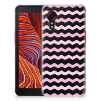 Samsung Galaxy Xcover 5 | TPU bumper | Waves Roze