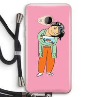 Visknuffel: HTC U Play Transparant Hoesje met koord