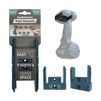 StealthMounts gereedschapshouders (4x) blauw - voor Makita LXT accugereedschap