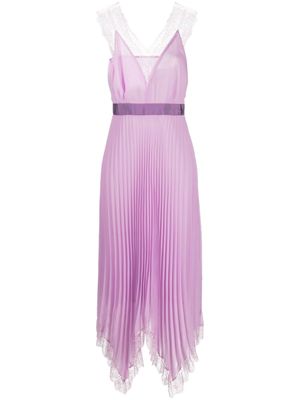 PINKO robe mi-longue Las Heras plissée - Rose